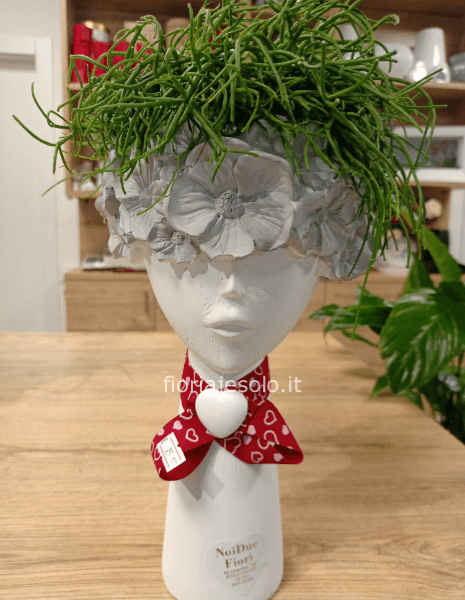 Testa di ragazza con ripsalis diametro 10